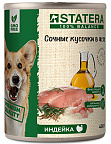 STATERA - консервированный корм для собак кусочки с индейкой в желе