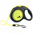 Flexi Neon New L поводок-рулетка светоотражающий неон для собак весом до 50 кг, 5 м