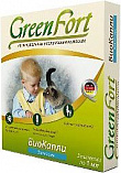 GREEN FORT Био-капли от эктопаразитов (блох, комаров, мух) для кошек - 3 пипетки по 1 мл