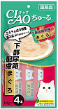 Inaba Ciao Churu - Тунец магуро для профилактики заболеваний мочевыделительной системы кошек, 14 гр х 4 шт