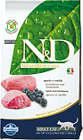 FARMINA N&D Cat Lamb & Blueberry Adult (42/20) -&quot;Фармина&quot; беззерновой корм с ягненком и черникой для кошек