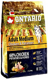ONTARIO Adult Medium Chicken & Potatoes (26/15) - &quot;Онтарио Курица и Картофель&quot; для взрослых собак