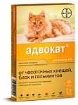Advocate - капли от клещей, блох и гельминтов для кошек - 1 пипетка