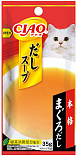 Inaba Ciao Dashi - Суп-бульон с тунцом магуро для кошек, 35 гр х 4 шт