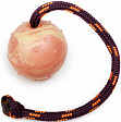 JULIUS-K9 IDC Natural rubber ball with string - Каучуковый мяч IDC, шнур с узлом