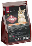 LANDOR Hair & Skin Cat (30/18) - &quot;Ландор&quot; для здоровья шерсти и кожи взрослых кошек с индейкой и лососем