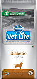 FARMINA Vet Life Dog Diabetic (33/10,5) - корм &quot;Фармина Вет Лайф&quot; для собак с сахарным диабетом и лишним весом