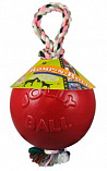 JOLLY PET Romp-n-Roll - Мяч с канатом для собак - 20,3 см