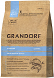 Grandorf White Fish Medium & Maxi (25/14) - корм для собак средних и крупных пород с белой рыбой