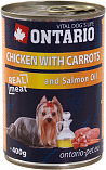 ONTARIO Chicken with Carrot - Консервы &quot;Онтарио Курица и Морковь&quot; для взрослых собак