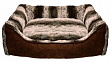 PETSERA - Прямоугольный лежак из искусственной замши с бортами - 72 х 60 см
