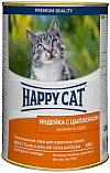 Happy Cat - Кусочки с индейкой и цыпленком в соусе для кошек