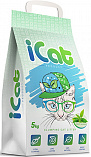 iCat  Контроль запаха - комкующийся наполнитель с ароматом зеленого сада