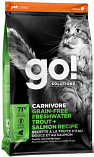 GO! SOLUTIONS CARNIVORE: Grain Free Freshwater Trout & Salmon (45/18) – &quot;ГОУ&quot; беззерновой с форелью и лососем для кошек